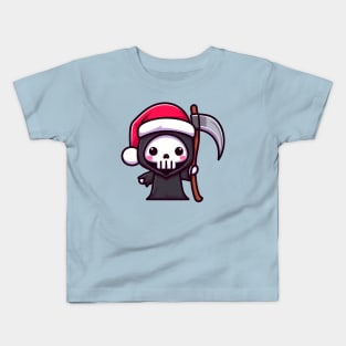 Christmas grim reaper Kids T-Shirt